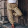 GUOLEZEEV Women Jogger Work Pants with Pockets Casual Drawstring Athleisure Ankle Pants Apricot XL view 4
