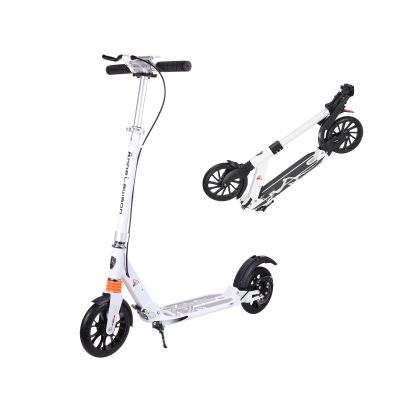GLDDFDG Kick Scooter for Teens & Adults, 8" Big Wheels Kick Scooter with 3 Adjustable Height, Folding Scooter with Anti-Slip Deck for Kids Ages 8 Years and Up, Dual Shock Absorbing and Dual Brake Sys