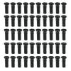 QHHVAIT 50PCS Brass Spoke Nipple 14G 13G 12G Mountain Road Bicycles Wheel E-Bike Scooter Bike Spoke Cap Brass Bike Part Coated Black view 1