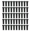 QHHVAIT 50PCS Brass Spoke Nipple 14G 13G 12G Mountain Road Bicycles Wheel E-Bike Scooter Bike Spoke Cap Brass Bike Part Coated Black view 1