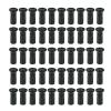 QHHVAIT 50PCS Brass Spoke Nipple 14G 13G 12G Mountain Road Bicycles Wheel E-Bike Scooter Bike Spoke Cap Brass Bike Part Coated Black view 3