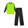 KKmeter Kids Boys Goalkeeper Padded Jersey and Pants Outfit Soccer Goalie Football T-Shirt Training Uniform (Green, 9-10) view 4