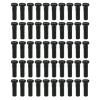 QHHVAIT 50PCS Brass Spoke Nipple 14G 13G 12G Mountain Road Bicycles Wheel E-Bike Scooter Bike Spoke Cap Brass Bike Part Coated Black view 1