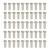 QHHVAIT 50PCS Brass Spoke Nipple 14G 13G 12G Mountain Road Bicycles Wheel E-Bike Scooter Bike Spoke Cap Brass Bike Part Coated Black view 2