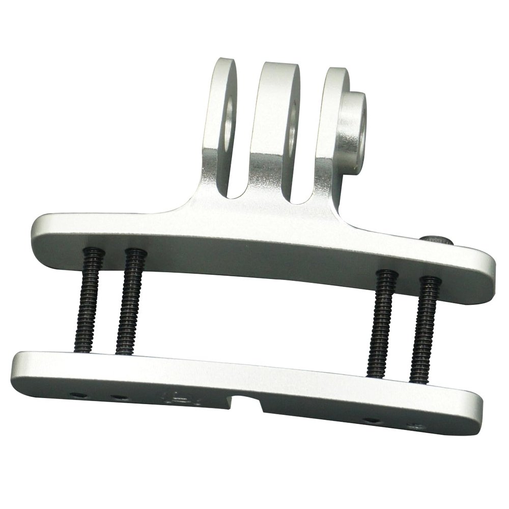 AOOHYEO for Goggle Camera Base - Paintball Face Mask Mount Bracket ClampsSilver