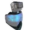 AOOHYEO for Goggle Camera Base - Paintball Face Mask Mount Bracket ClampsSilver view 3