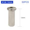 QHHVAIT 50PCS Brass Spoke Nipple 14G 13G 12G Mountain Road Bicycles Wheel E-Bike Scooter Bike Spoke Cap Brass Bike Part Coated Silver view 4