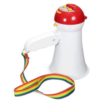 SAAKO Portable Bullhorn Handheld Megaphone Portable Trumpet Bullhorn Speaker Recording Horn Volume Handheld Voice Amplifier Megaphone Speaker Lightweight
