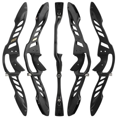 25" ILF Recurve Bow Riser ILF Device Aluminum Alloy Bow Handle American Hunting Recurve Bow Grip Right Handed for Outdoor Archery Shooting (Black)