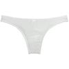 Jaxu Men's Second-skin Feel Bikini Briefs Underwear Absorbent Skimpy Briefs Hipster Half Hip Sports Underpants White XL view 3