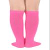 Century Star Toddler Soccer Socks for Girls Boys Baseball Socks Youth Softball Sock Kids Breathable Athletic Socks for Sports 2 Pair Black & Rose 1-3 Years view 3