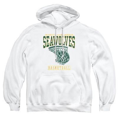 University of Alaska Anchorage Official Football Helmet Unisex Adult Pull-Over Hoodie, White, X-Large