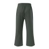 XUNRYAN Capris for Women Casual Summer 2023 Capri Leggings Lightweight High Waist Linen Cargo Pants Pockets Cropped Trousers view 4