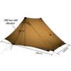 3F UL Gear Lanshan Pro Ultralight Tent 3-Season Camping Tent, Ideal for Camping in The Garden,Outdoor Lightweight Camping Shelter and Hiking Tent view 2