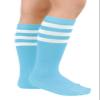 Century Star Toddler Soccer Socks for Girls Boys Baseball Socks Youth Softball Sock Kids Breathable Athletic Socks for Sports 2 Pair Light Blue White & Royal Blue White 6-9 Years view 2