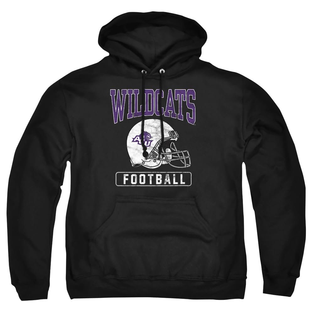 Abilene Christian University Official Football Helmet Unisex Adult Pull-Over Hoodie, Black, 2X-Large