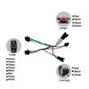 Gaderth Ebike Headlight and Tail Light Sets, LED Night Spotlight Cycling Modification Parts, 48V/36V Front Rear Warning Lights Kit with E-Bike Headlight Turn Signal Rear Light, 12V-72V Switch 24-48V view 4