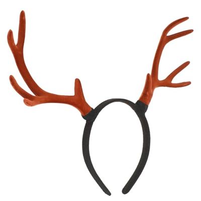 MAGICLULU Deer Antler Headband 1PC Deer Horn Headpiece Xtmas Deer Horn Headdress for Christmas Holloween Party Deer Antlers Cosplay