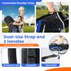 Goplus Golf Cart Bag with 14-Way Top Dividers, Golf Cart Bag Golf Club Bag with 9 Zippered Pockets, Cooler Bag, Rain Hood, Shoulder Strap, Carry Handle, Lightweight Golf Bag for Men Women (Black+Blue) view 4