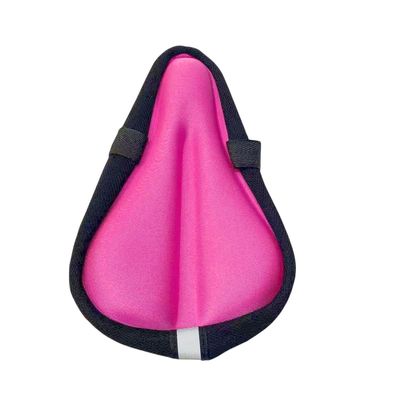 MINILUJIA Kids Bike Soft Gel Saddle Seat Cushion Cover for Boys Girls, 9"x6" Breathable & Extra Soft Memory Foam Children Bicycle Saddle Pad (Pink)