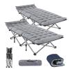 Barbella Folding Camping Cot, 2 Pack Folding Cot Camping Cots for Adults, Portable Sleeping Cot with Mattress Foldable Outdoor Bed Camp Cots Guest Bed with Carry Bag for Home, Office & Outdoor Use