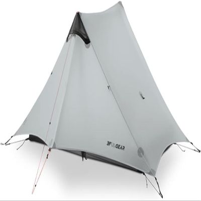 3F UL Gear Lanshan Ultralight Tent 4-Season Camping Tent, Ideal for Camping in The Garden,Outdoor Lightweight Camping Shelter and Hiking Tent