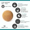 Yoga Studio Unbranded Cork Massage Balls, Trigger Point Therapy Ball, Cork Ball Roller for Muscle Tension, Deep Tissue Relief (4cm) view 3