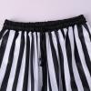 Mens Medieval Capris Drawstring Waist Ankle Banded Pants Viking Navigator Pirate Trousers Renaissance Gothic Pants Black view 4