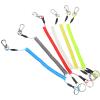 Sosoport 6pcs Heavy Duty Fishing Lanyard Retractable Coiled Tether Safety Rope for Kayaking Boating and Outdoor Sports Portable Protective Gear for Fishing Rods and Tools view 1