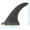 bohally 9 Inch Surf Fin Fiberglass Material SUP Board Fin for Surfboard Longboard Surfing Water Sport Accessories view 2