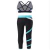 YEAHDOR Kids Girls 2 Pcs Sport Outfit Crop Top with Leggings Set Gymnastics Dance Athletic Outfits Lily 12 Years view 2