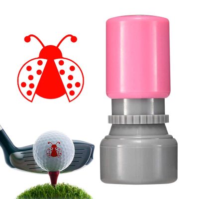 1 Golf Stamper, Custom Golf Ball Stamp, Golf Ball Stamps Waterproof & Quick Drying Golf Ball Identity Marker, Portable Golf Accessories (Shell Color is Random) (B)