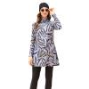 Burkini Swimsuits for Women Muslim Swimwear 3 Pieces Full Cover Long Sleeve Swimming Top Hijab Pants Modest Swimsuit Islamic Swimming Costume Plus Size Sun Protection Beachwear Purple Leaf M view 1