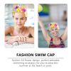 IMIKEYA 1pc Handmade Swimming Cap Anti-Skid Swim Cap Ladies White Socks Ladies Hats Women Swim Cap Shape Swimming Cap Stylish Summer Beach Nylon Fabric Man Three-Dimensional view 2