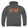 Clemson University Official Alumni Unisex Adult Pull-Over Hoodie, Charcoal, 2X-Large view 1