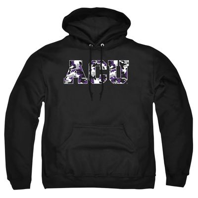 Abilene Christian University Official Camo Unisex Adult Pull-Over Hoodie, Black, 3X-Large