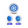 JHKJ Inline Wheels Replacement Wheels 90MM 100MM 110MM Inline Speed Wheels Hardness 85A 6-Pack White/Pink Colors,Blue,90mm view 2