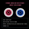 JHKJ Inline Wheels Replacement Wheels 90MM 100MM 110MM Inline Speed Wheels Hardness 85A 6-Pack White/Pink Colors,Blue,90mm view 3