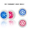 JHKJ Inline Wheels Replacement Wheels 90MM 100MM 110MM Inline Speed Wheels Hardness 85A 6-Pack White/Pink Colors,Blue,90mm view 4