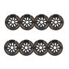 JHKJ Inline Replacement Wheels 90MM 100MM 110MM Inline Speed Wheels Hardness 85A Inline Replacement Wheels Double Hardness Design 8-Pack,Black,100mm view 1