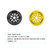 JHKJ Inline Replacement Wheels 90MM 100MM 110MM Inline Speed Wheels Hardness 85A Inline Replacement Wheels Double Hardness Design 8-Pack,Black,100mm view 4