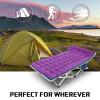 COLMERD 2 Pack Camping Cot with Mattress Comfortable Sleeping Cot Camping Cots for Adults 2 Person Folding Cot Heavy Duty Cots for Sleeping with Carry Bag Outdoor Indoor Home Vacation view 2