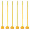 SRNSAEB 1m/ 1.2m/ 1.5m Tall Agility Training Poles, Highly Visible Stable Soccer Training Equipment with Removable Water and Sand Injection Base for Football Field (Color : Yellow-6, Size : 1m/3.3ft) view 1