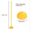 SRNSAEB 1m/ 1.2m/ 1.5m Tall Agility Training Poles, Highly Visible Stable Soccer Training Equipment with Removable Water and Sand Injection Base for Football Field (Color : Yellow-6, Size : 1m/3.3ft) view 4