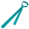 Branduce 1.58" Turquoise Blue Tie Silk Skinny Tie for Men Business Premium Solid Slim Fashion Necktie (TA07-28) view 4