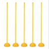 SRNSAEB 1m/ 1.2m/ 1.5m Tall Agility Training Poles, Highly Visible Stable Soccer Training Equipment with Removable Water and Sand Injection Base for Football Field (Color : Yellow-5, Size : 1.2m/4ft) view 1