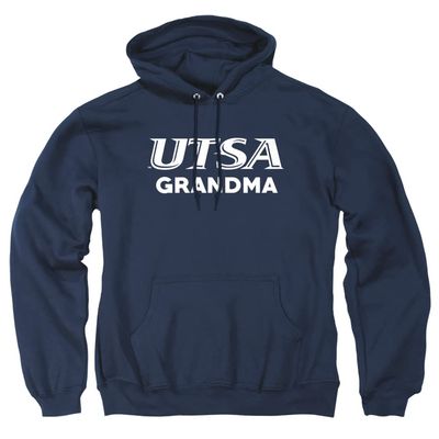 The University of Texas at San Antonio Official Grandma Unisex Adult Pull-Over Hoodie, Navy, Small