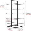 KIZMIQ Gold Yoga Mat Storage Rack, Metal Display Holder for 20 Foam Rollers and Yoga Mat, Yoga Room Entryway Organizer, Hardware Included (Color : Gold) view 3