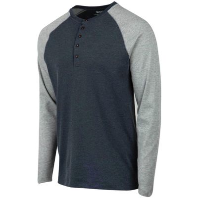 Beretta Men's Scout Performance Relaxed Fit High-Performance Henley Shirt, Ebony Mel & Grey Mel, XX-Large
