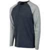 Beretta Men's Scout Performance Relaxed Fit High-Performance Henley Shirt, Ebony Mel & Grey Mel, XX-Large view 1
